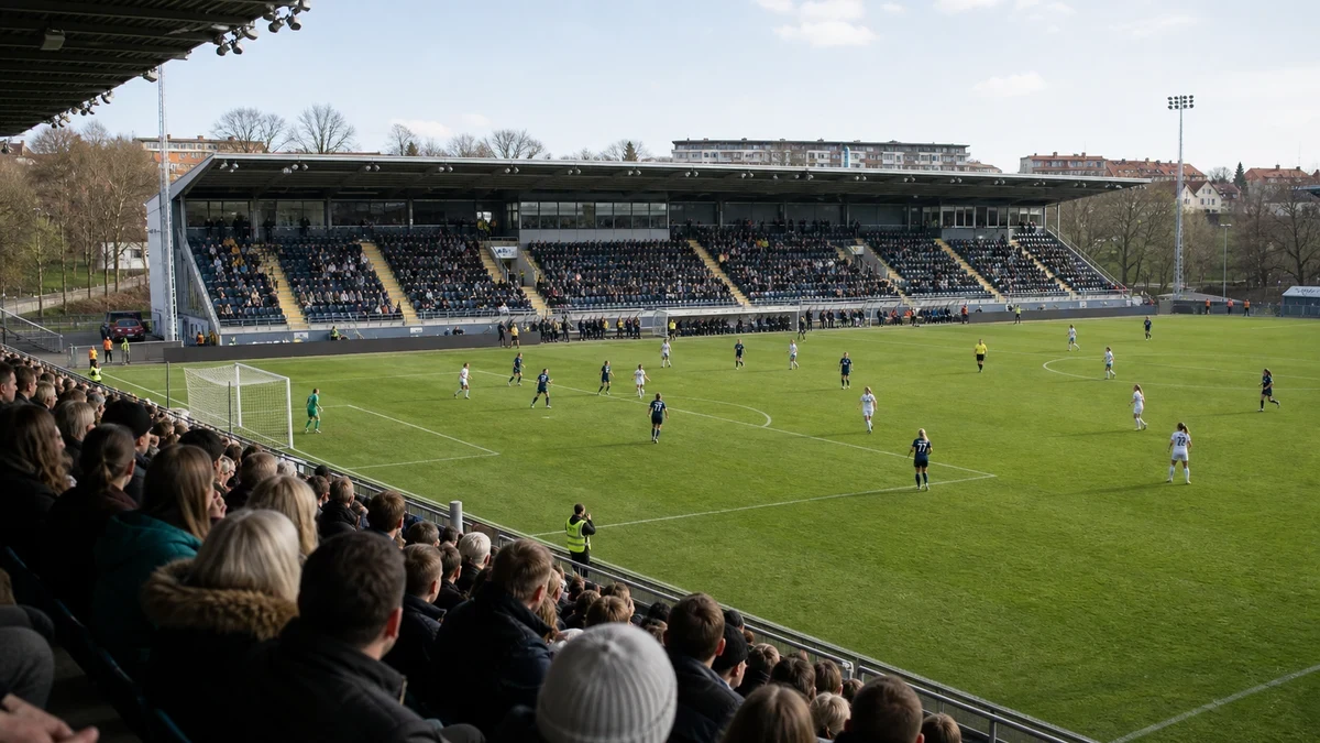 Damallsvenskan, arenabild för aktuell tabellbevakning